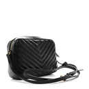 Calfskin Matelasse Monogram Lou Camera Bag Black