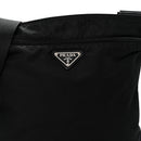 Nylon Vela Flat Messenger Bag Black