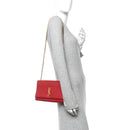 Grain De Poudre Medium Monogram Kate Satchel Red