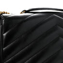 Lambskin Quilted Monogram Large Loulou Black