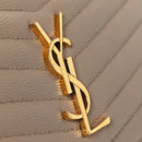 Grain De Poudre Matelasse Monogram Mini Lou Camera Bag Dark Beige