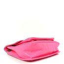 Crinkled Calfskin Matelasse Monogram Medium Niki Chain Satchel Rose Glow