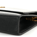 Grain De Poudre Medium Classic Monogram Kate Satchel Black