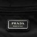 Re-Nylon Saffiano Zip Backpack Black