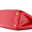 Saffiano Vernice Galleria Double Zip Tote Rosso