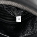 Antiqued Calfskin Triangle Medium Bonnie Shoulder Bag Black