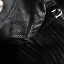 Re-Nylon Vela Saffiano Medium Backpack Black