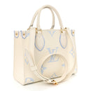Empreinte Monogram Giant Onthego PM Latte Candy Blue