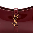 Patent Calfskin Le 5 A 7 Mini Hobo Red Grenat