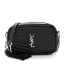 Grain De Poudre Matelasse Monogram Mini Lou Camera Bag Black