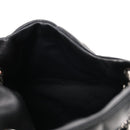 Lambskin Quilted Small Loulou Puffer Monogram Chain Satchel Black