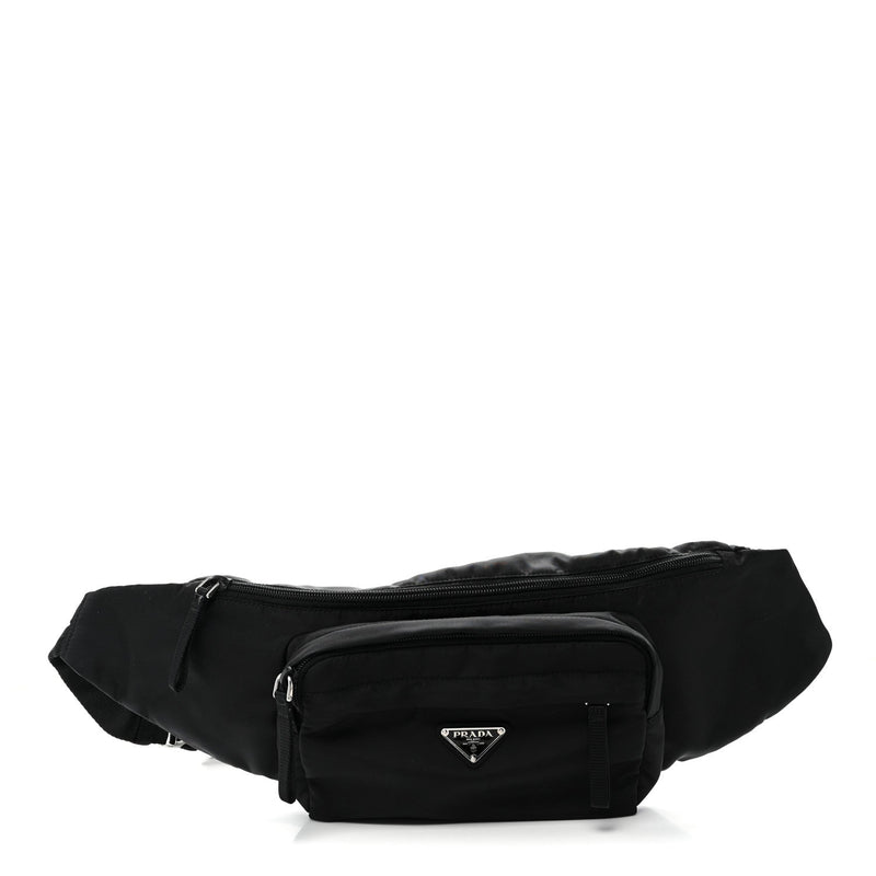 Tessuto Nylon Montagna Belt Bag Black