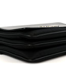 Saffiano Tessuto Nylon Chain Shoulder Bag Black