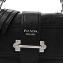 Glace Calf Soft Cahier Bag Black Astrale