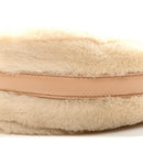 Shearling Arque Shoulder Bag Ecru Noisette