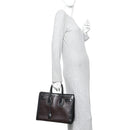 Calfskin Bi-Color Small Sac De Jour Burgundy Black