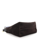 Corduroy Pouch Bag Ebony Baltic Blue