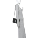 Grain De Poudre Medium Classic Monogram Kate Satchel Black White