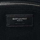 Linen Calfskin Rive Gauche Tote Black