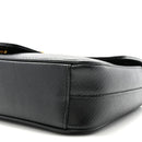 Saffiano Flap Shoulder Bag Black