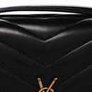 Lambskin Chevron Quilted Large LouLou Black