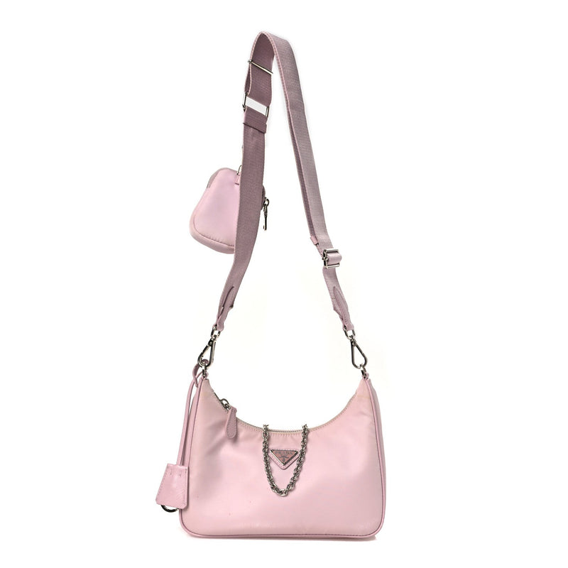 Nylon Re-Edition 2005 Shoulder Bag Alabastro