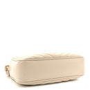 Calfskin Matelasse Monogram Lou Camera Bag Crema Soft