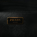 Saffiano Lux Large Galleria Double Zip Tote Black