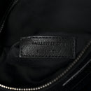 Patent Crocodile Embossed Lambskin Monogram Medium Niki Chain Satchel Black