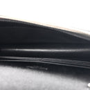 Grain De Poudre Matelasse Chevron Monogram Envelope Chain Wallet Black