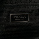 Tessuto Nylon Saffiano Double Buckle Messenger Shoulder Bag Black