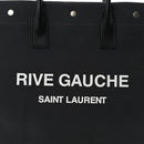 Linen Calfskin Rive Gauche North South Tote Grey