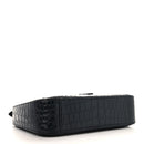 Calfskin Crocodile Embossed Le 5 A 7 Hobo Black