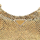 Satin Crystal Mini Re-Edition 2000 Bag Platino