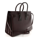 Calfskin Snakeskin Small Sac De Jour Burgundy