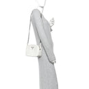 Soft Calfskin Diagramme Camera Bag White