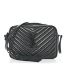 Calfskin Matelasse Monogram Monochrome Lou Camera Bag Black