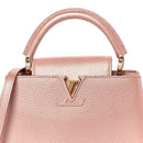 Metallic Taurillon Capucines BB Pearly Pink