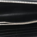 Nappa Metal Studded Zip Around Wallet Black