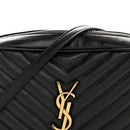 Calfskin Matelasse Monogram Lou Camera Bag Black