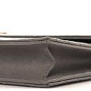 Grain De Poudre Matelasse Chevron Monogram Envelope Chain Wallet Fog