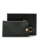 Calfskin Medusa Lanyard Zip Pouch Card Holder Bottle Green
