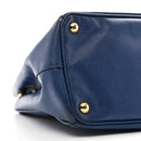Saffiano Lux Medium Galleria Double Zip Tote Bluette