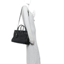 Grained Calfskin Small Supple Sac De Jour Black
