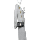 Grain De Poudre Small Classic Monogram Kate Satchel Black