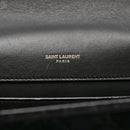 Velvet Tri-Quilt Monogram Medium College Bag Black