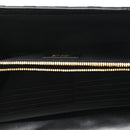 Lambskin Quilted Medusa Wallet On Chain Crossbody Black