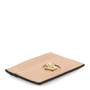 Calfskin Medusa Card Holder Brown