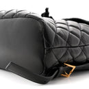 Calfskin Quilted Medusa Backpack Black