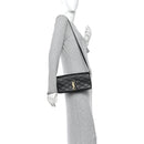 Lambskin Quilted Monogram Kate 99 Black